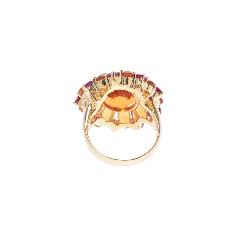 Other Ponte Vecchio Citrin 5.71/3.71ct/Ruby 1.35ct Orange/Purple 13 Ladies K18YG Ring/Ring A Rank Used Ginzo