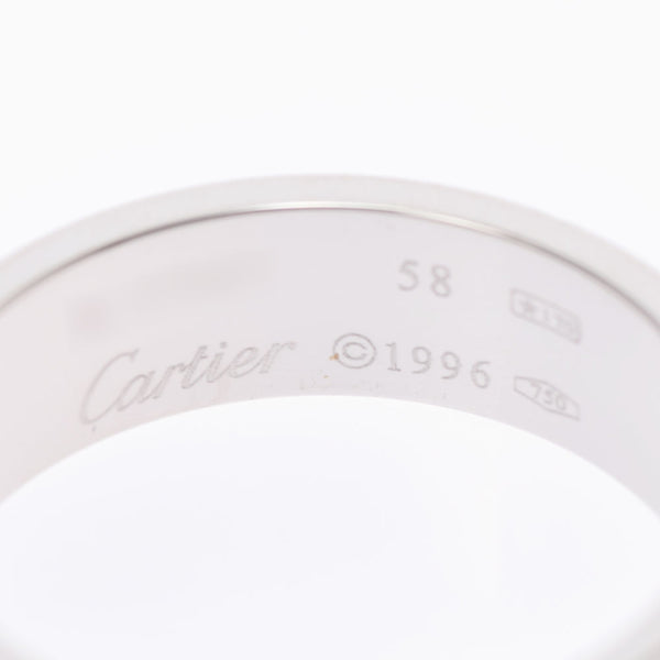 Cartier Cartier Love Ring＃58 No. 17 Men's K18WG戒指 /戒指A级使用Ginzo