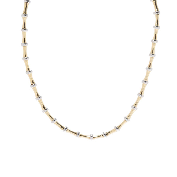 [Summer Selection 300,000 or less] Betsey Johnson Combi Design Necklace/K18YG/WG Unisex