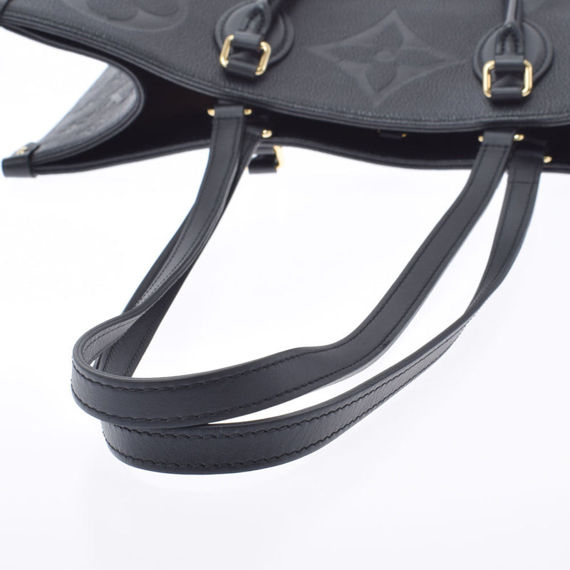 路易威顿路易·维顿（Louis Vuitton）路易威登（Louis Vuitton）会标膨胀剂Onzago GM GM黑色M44925男女通用皮革2Way Bag Ab AB等级使用Ginzo