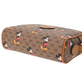 GUCCI Gucci Disney Collaboration GG Brown Gold Bracket 602536 Ladies PVC/Calf Shoulder Bag Unused Ginzo