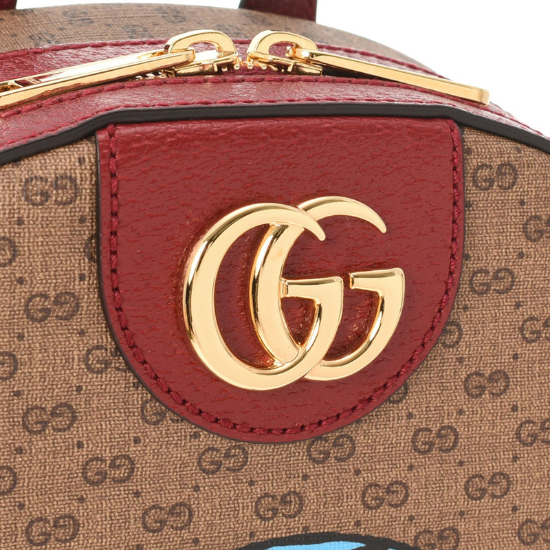 GUCCI グッチ ミニGGスプリーム バッグパック ドラえもんコラボ ベージュ 647816 レディース 13842 PVC/カーフ リュック・デイパック 新同 中古 銀蔵