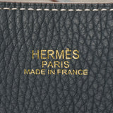 爱马仕爱马仕（Hermes Hermes dubble Sense）45可逆的蓝色Orage/Pearl Gray□Q -graved（2013年左右）Munisex Toryon Lemance手提袋AB级使用Ginzo