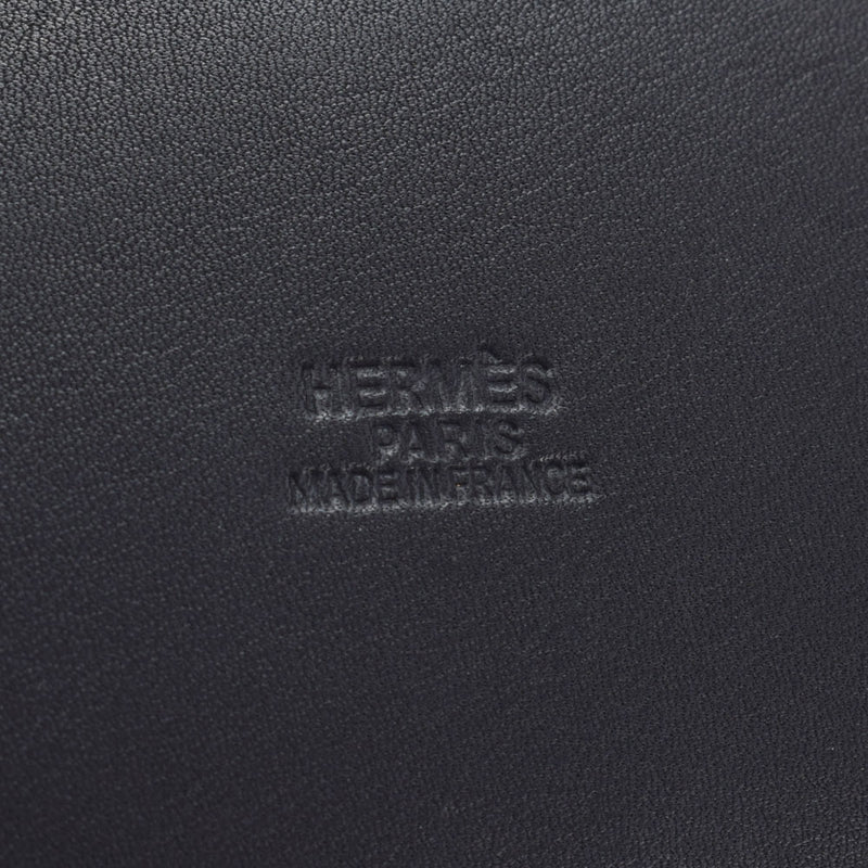 HERMES Hermes Market GM Black Silver Bracket □ C engraved (around 1999) Ladies Clinolan Balti Shoulder Bag AB Rank Used Ginzo
