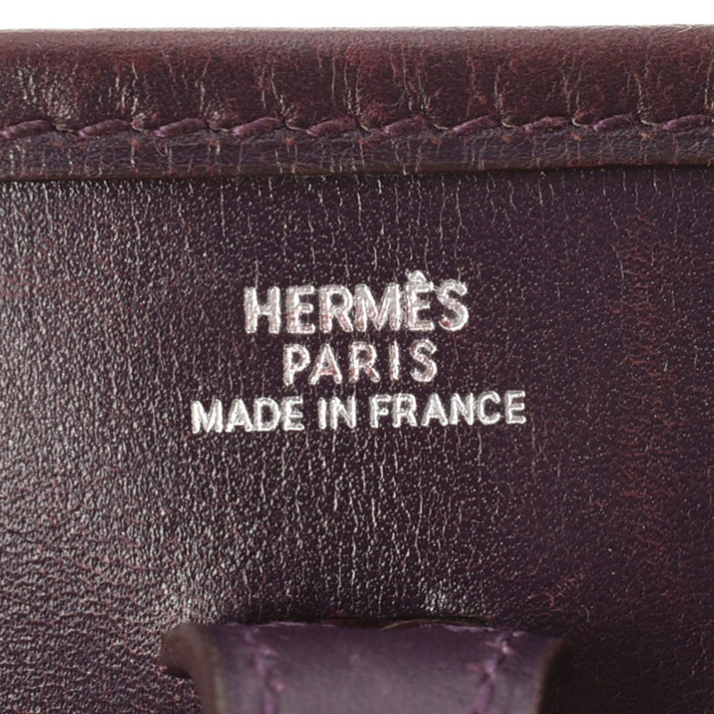 HERMES Hermes Evrin TPM Rezan Silver Bracket □ F engraved (around 2002) Ladies Box Curf Shoulder Bag B Rank Used Ginzo