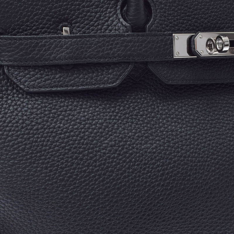 HERMES エルメス バーキン35 黒 パラジウム金具 T刻印(2015年頃) ユニセックス トリヨンクレマンス  ハンドバッグ Aランク 中古 銀蔵