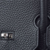HERMES エルメス バーキン35 黒 パラジウム金具 T刻印(2015年頃) ユニセックス トリヨンクレマンス  ハンドバッグ Aランク 中古 銀蔵
