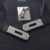 HERMES エルメス バーキン35 黒 パラジウム金具 T刻印(2015年頃) ユニセックス トリヨンクレマンス  ハンドバッグ Aランク 中古 銀蔵
