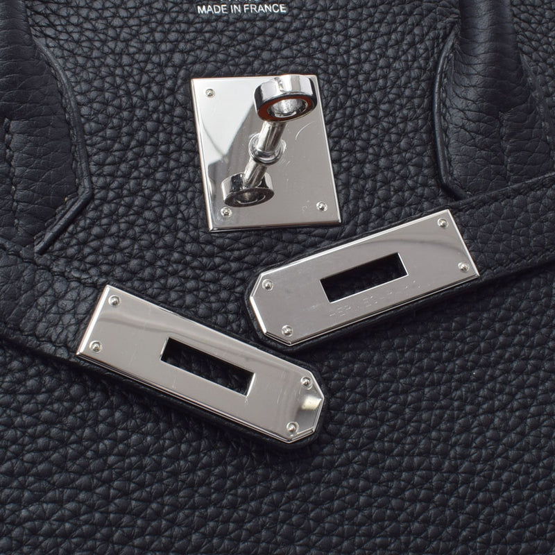 HERMES エルメス バーキン35 黒 パラジウム金具 T刻印(2015年頃) ユニセックス トリヨンクレマンス  ハンドバッグ Aランク 中古 銀蔵