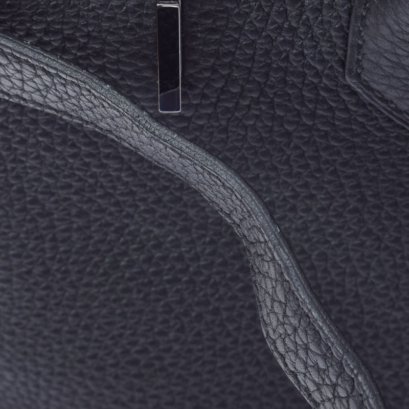 HERMES エルメス バーキン35 黒 パラジウム金具 T刻印(2015年頃) ユニセックス トリヨンクレマンス  ハンドバッグ Aランク 中古 銀蔵