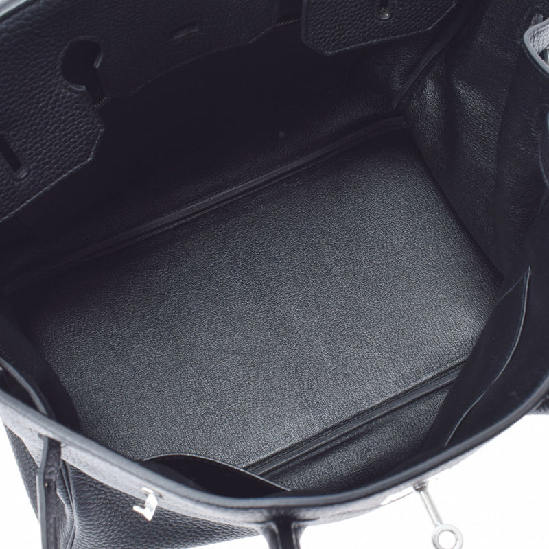 HERMES エルメス バーキン35 黒 パラジウム金具 T刻印(2015年頃) ユニセックス トリヨンクレマンス  ハンドバッグ Aランク 中古 銀蔵