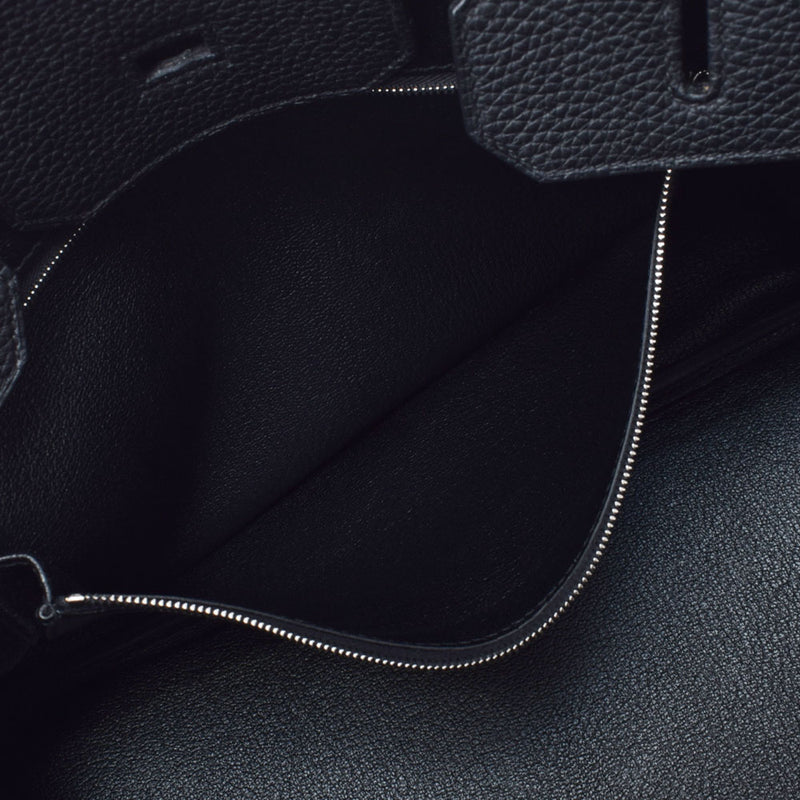 HERMES エルメス バーキン35 黒 パラジウム金具 T刻印(2015年頃) ユニセックス トリヨンクレマンス  ハンドバッグ Aランク 中古 銀蔵