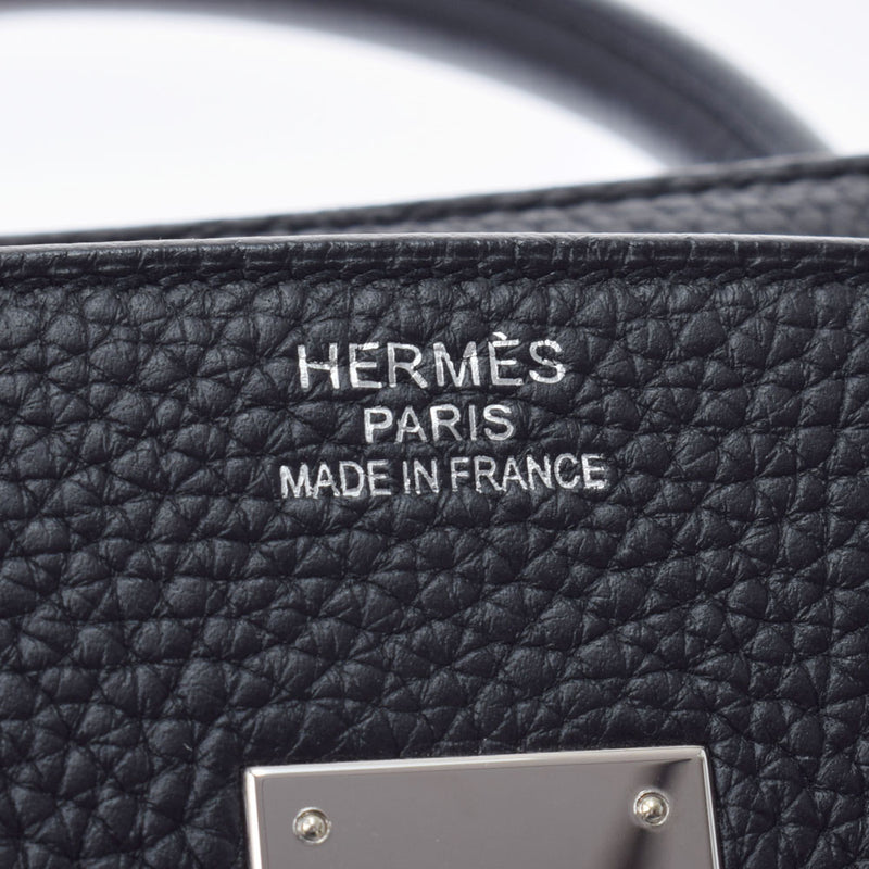 HERMES エルメス バーキン35 黒 パラジウム金具 T刻印(2015年頃) ユニセックス トリヨンクレマンス  ハンドバッグ Aランク 中古 銀蔵