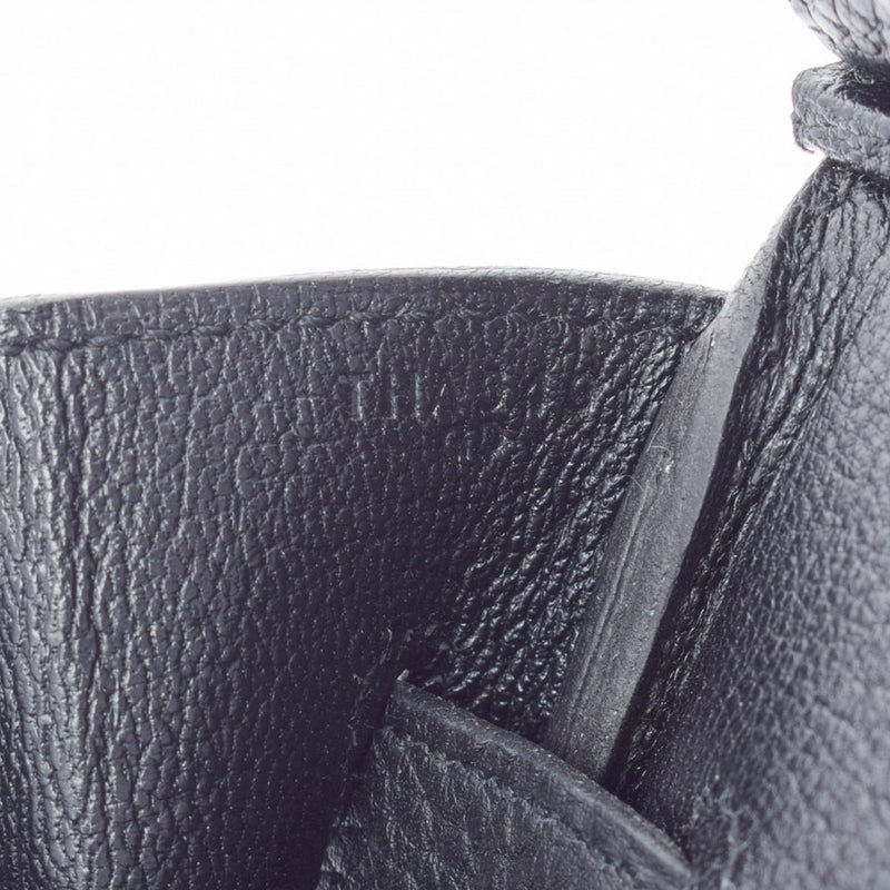HERMES エルメス バーキン35 黒 パラジウム金具 T刻印(2015年頃) ユニセックス トリヨンクレマンス  ハンドバッグ Aランク 中古 銀蔵