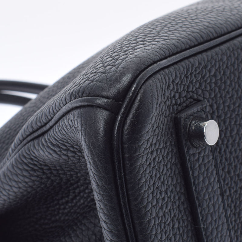 HERMES エルメス バーキン35 黒 パラジウム金具 T刻印(2015年頃) ユニセックス トリヨンクレマンス  ハンドバッグ Aランク 中古 銀蔵