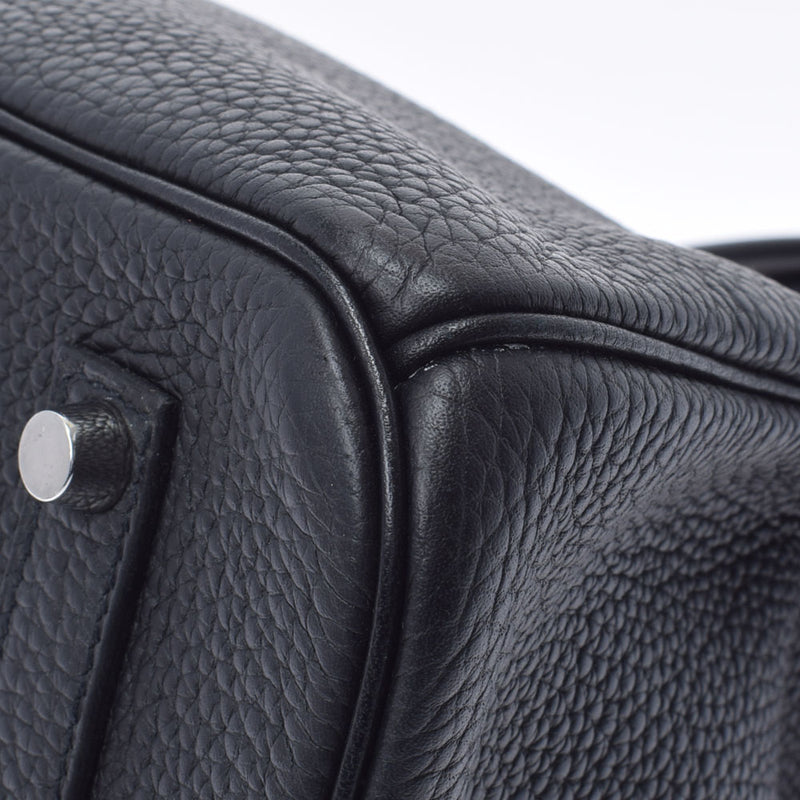 HERMES エルメス バーキン35 黒 パラジウム金具 T刻印(2015年頃) ユニセックス トリヨンクレマンス  ハンドバッグ Aランク 中古 銀蔵