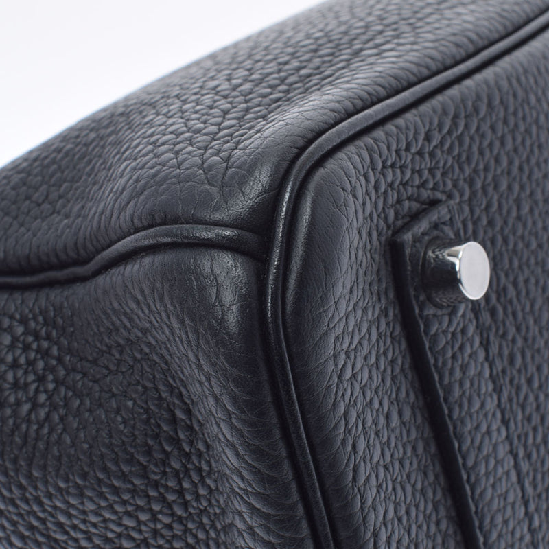HERMES エルメス バーキン35 黒 パラジウム金具 T刻印(2015年頃) ユニセックス トリヨンクレマンス  ハンドバッグ Aランク 中古 銀蔵