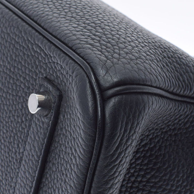 HERMES エルメス バーキン35 黒 パラジウム金具 T刻印(2015年頃) ユニセックス トリヨンクレマンス  ハンドバッグ Aランク 中古 銀蔵