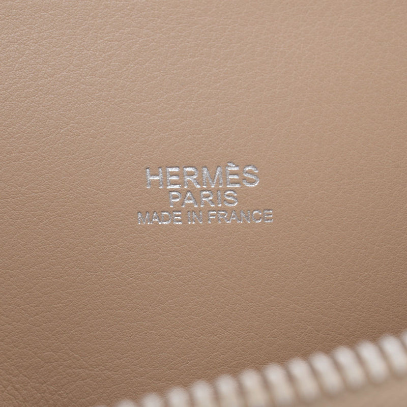 爱马仕爱马仕（Hermes）抓着27 2way袋米色beige paladium bracket□l雕刻（2008年左右）女士语音手提包