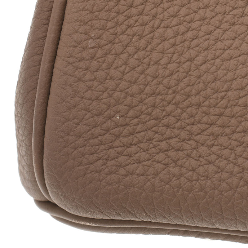 HERMES エルメス バーキン35 エトゥープ シルバー金具 D刻印(2019年頃) レディース トゴ ハンドバッグ Aランク 中古 銀蔵