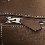 HERMES エルメス バーキン35 エトゥープ シルバー金具 D刻印(2019年頃) レディース トゴ ハンドバッグ Aランク 中古 銀蔵