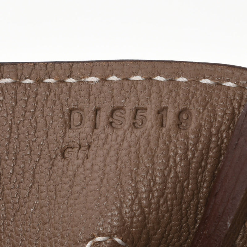 HERMES エルメス バーキン35 エトゥープ シルバー金具 D刻印(2019年頃) レディース トゴ ハンドバッグ Aランク 中古 銀蔵