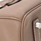 HERMES エルメス バーキン35 エトゥープ シルバー金具 D刻印(2019年頃) レディース トゴ ハンドバッグ Aランク 中古 銀蔵