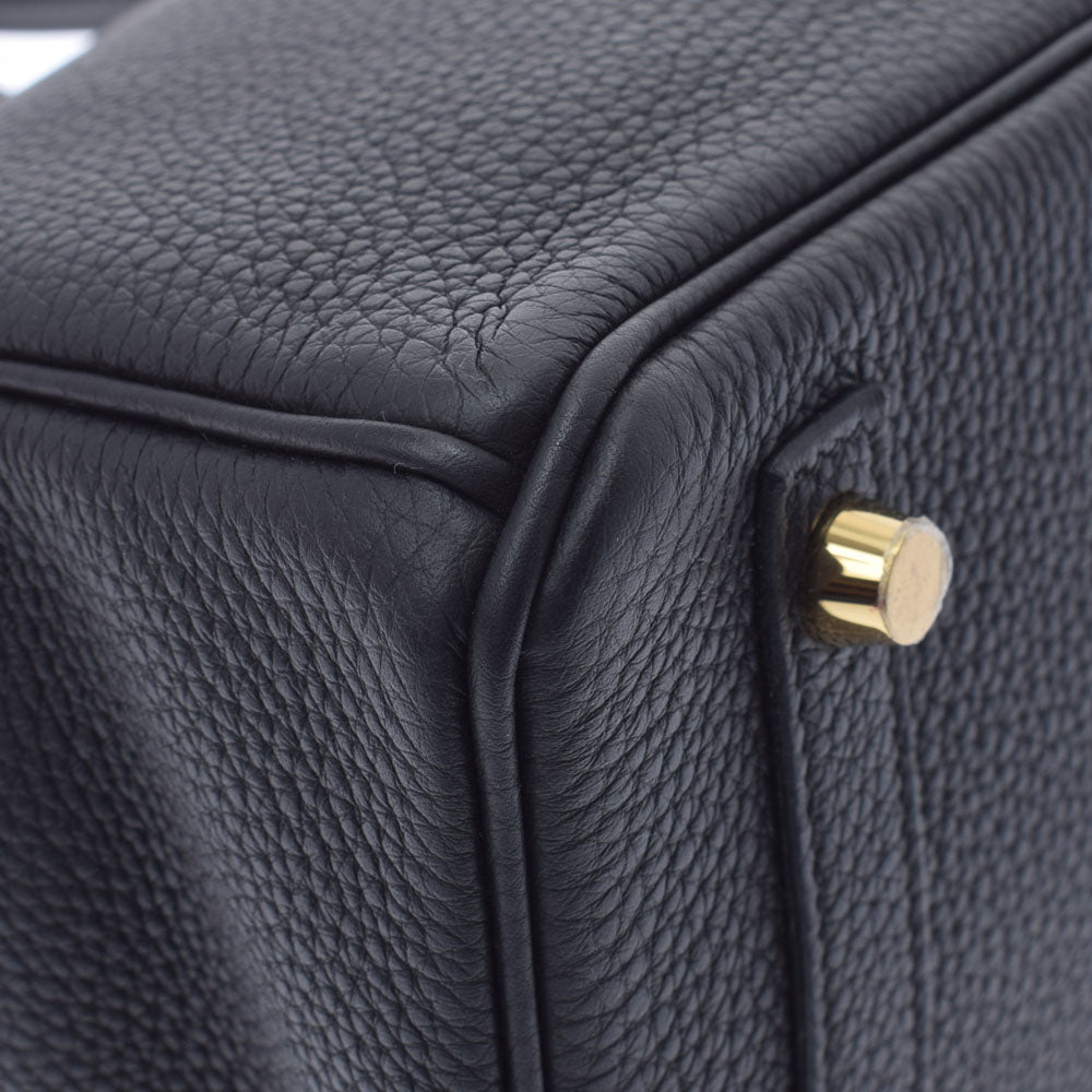 HERMES刻印あり レザー ケース ブラック ゴールド金具 詳細不明 エルメスバーキン30 黒 ゴールド金具 D刻印(2019年頃) 刻印 レディース