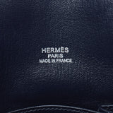 爱马仕爱马仕（Hermes Hermes Jypsiere）34 Verso Ethane/蓝色靛蓝银色金属□O雕刻（2011年）Munisex Triyon Remance sumper Bag rank二手Ginzo