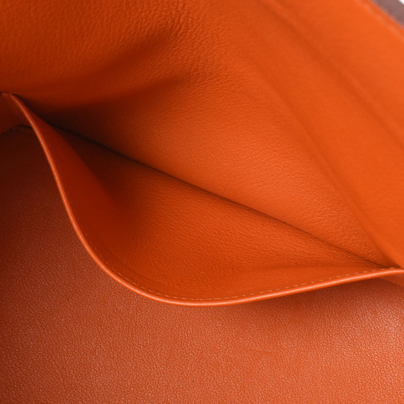 HERMES Hermes Tool Box 20 Verso Gold/Orange Silver Bracket □ P engraved (around 2012) Ladies Voice Wift Handbag A Rank Used Ginzo