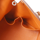 HERMES Hermes Tool Box 20 Verso Gold/Orange Silver Bracket □ P engraved (around 2012) Ladies Voice Wift Handbag A Rank Used Ginzo