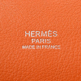HERMES Hermes Tool Box 20 Verso Gold/Orange Silver Bracket □ P engraved (around 2012) Ladies Voice Wift Handbag A Rank Used Ginzo