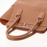 HERMES Hermes Tool Box 20 Verso Gold/Orange Silver Bracket □ P engraved (around 2012) Ladies Voice Wift Handbag A Rank Used Ginzo