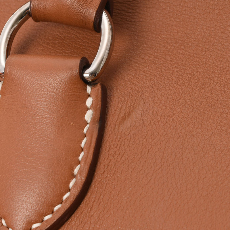 HERMES Hermes Tool Box 20 Verso Gold/Orange Silver Bracket □ P engraved (around 2012) Ladies Voice Wift Handbag A Rank Used Ginzo