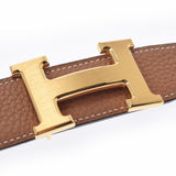 HERMES Hermes H -belt 85cm Reversible Black/Gold Gold Bracket Y engraved (around 2020) Men's BOX Calf/Togo Belt AB Rank Used Ginzo