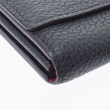 LOUIS VUITTON Louis Vuitton Portofoille Capsine Noir M61248 Ladies Torillon Leather Long Wallet A Rank Used Ginzo