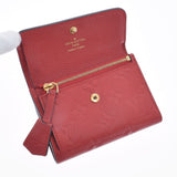 LOUIS VUITTON Louis Vuitton Monogram Amplant Ponnuf Compact Slues M62185 Unisex Leather Milky Wallet AB Rank Used Ginzo