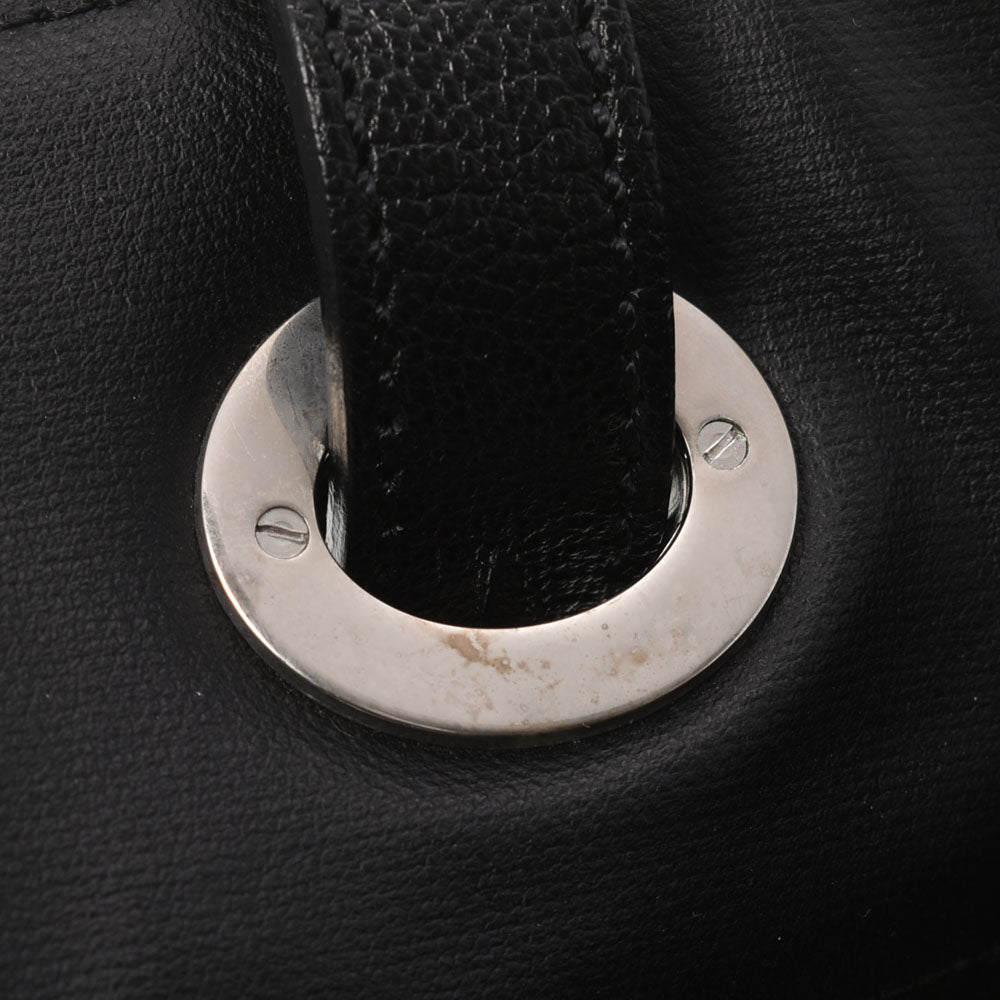 シャネルパリビアリッツ トートGM 黒 シルバー金具 レディース レザー