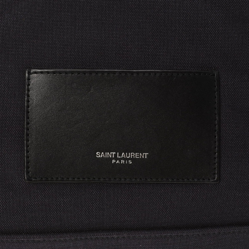 SAINT LAURENT サンローラン 黒 レディース キャンバス リュック・デイパック Aランク 中古 銀蔵