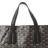 GOYARD Goyal Sack Voltre 2way Black Unisex PVC Calf Tote Bag A Rank used Ginzo