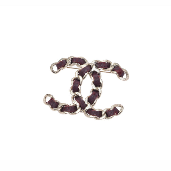CHANEL Chanel Coco Mark Purple Gold Bracket Ladies Leather Bloo B Rank used Ginzo