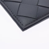 BOTTEGAVENETA Bottega Veneta Intrecchart Black 607466 Unisex Calf Card Case Unused Ginzo