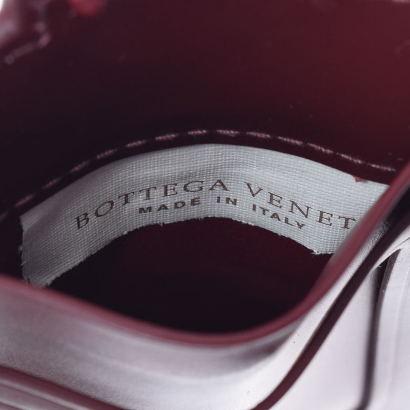 BOTTEGAVENETA Bottega Veneta Intrecchart ID Case Bordeaux 607518 Unisex calf pass case unused Ginzo