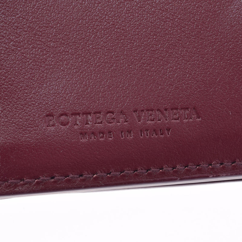 BOTTEGAVENETA Bottega Veneta Intrecciato Compact Wallet Red 609285 Unisex Calf Mold Wallet Unused Ginzo