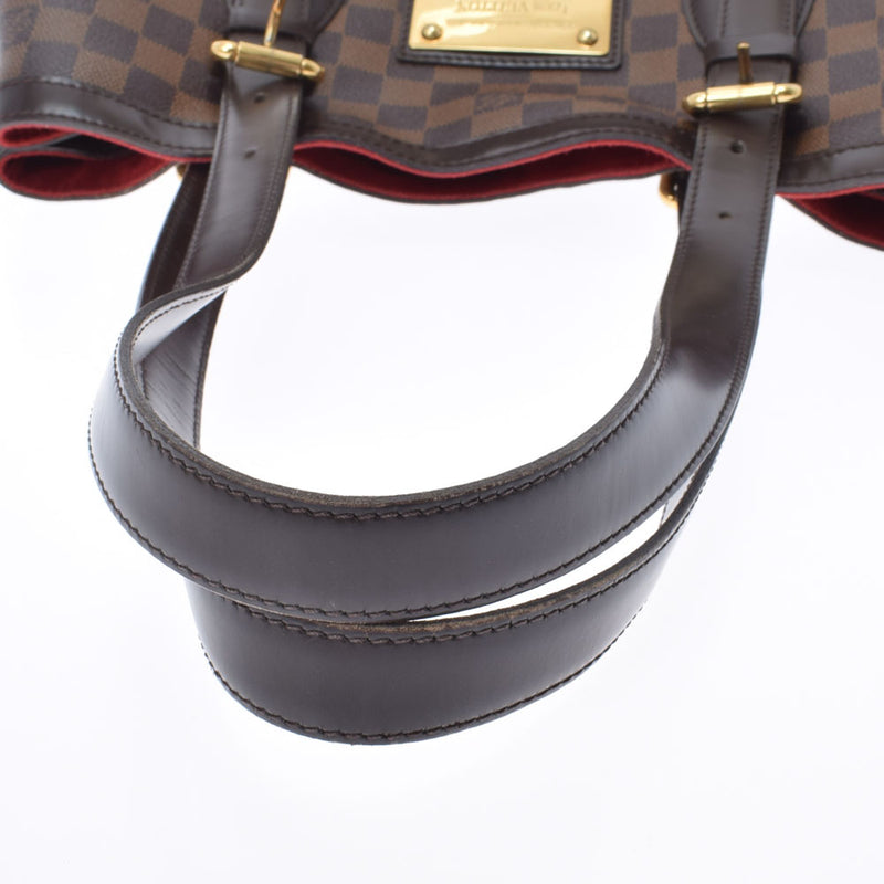 LOUIS VUITTON Louis Vuitton Dami Hamsted MM Brown N51204 Ladies Dami Cambus Handbag B Rank Used Ginzo