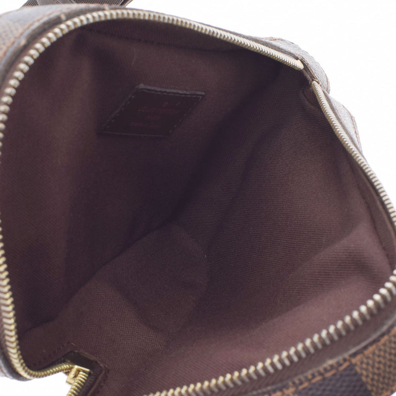 LOUIS VUITTON Louis Vuitton Damier Jeronimos Brown N51994 Unisex Damier Canbus Body Bag A Rank used Ginzo
