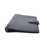 LOUIS VUITTON Louis Vuitton Taiga Agenda GM Black R20232 Unisex Leather Notebook Cover AB Rank Used Ginzo