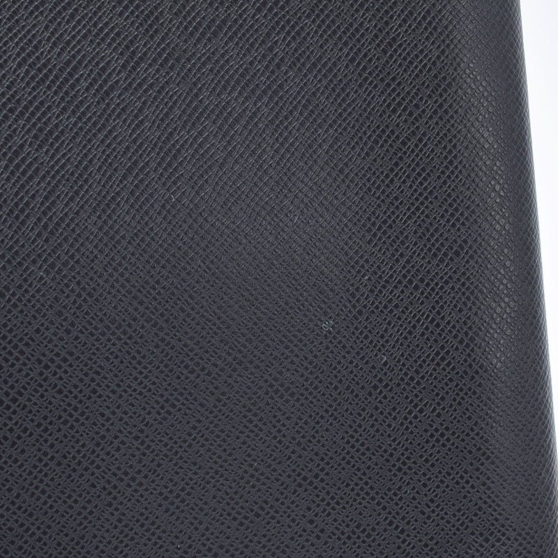 LOUIS VUITTON Louis Vuitton Taiga Agenda GM Black R20232 Unisex Leather Notebook Cover AB Rank Used Ginzo