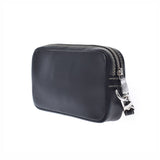 LOUIS VUITTON Louis Vuitton Black Men's Leather Clutch Bag AB Rank Used Ginzo