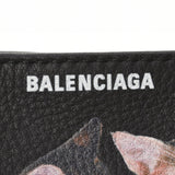 BALENCIAGA バレンシアガ エブリデイ 猫プリント カメラバッグ 黒 552372 レディース レザー ショルダーバッグ 新同 中古 銀蔵